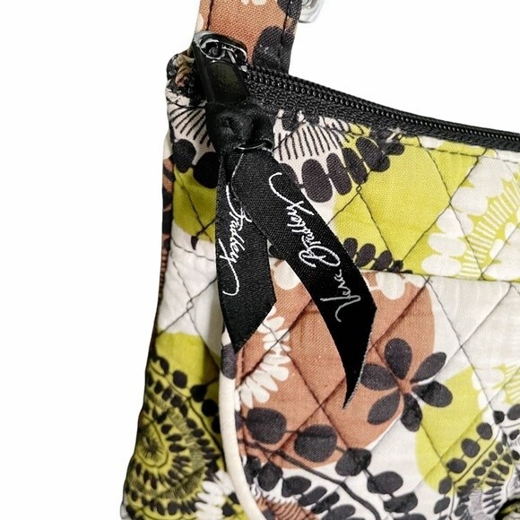 Vera Bradley Bag Cocoa Moss Saddle Hipster Quilted Shoulder Bag Retro Boho Purse - Picture 4 of 10